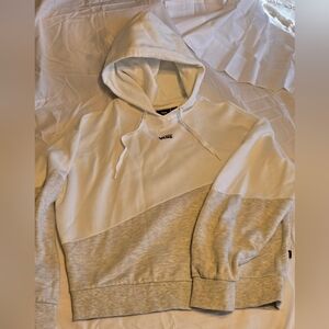Vans Two-Tone White and Gray Hoodie, Womens